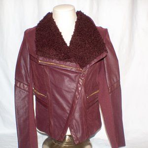 Guess Faux Leather and Faux Suede Jacket